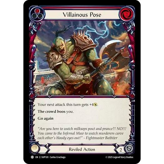Image for Villainous Pose (Red) (SUP120) (SUP) - Flesh and Blood TCG