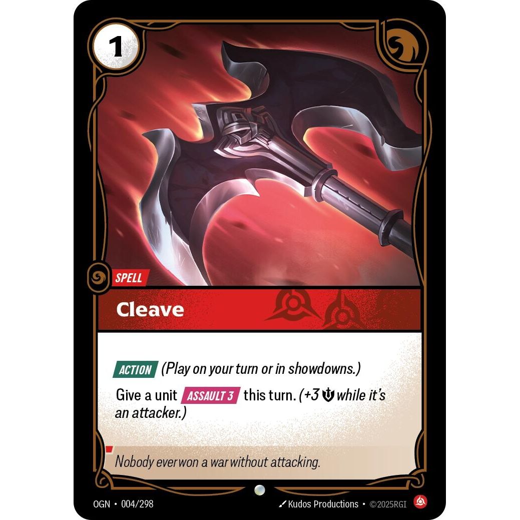 Image for Cleave (004/298) (OGN) - Riftbound: League of Legends Trading Card Game