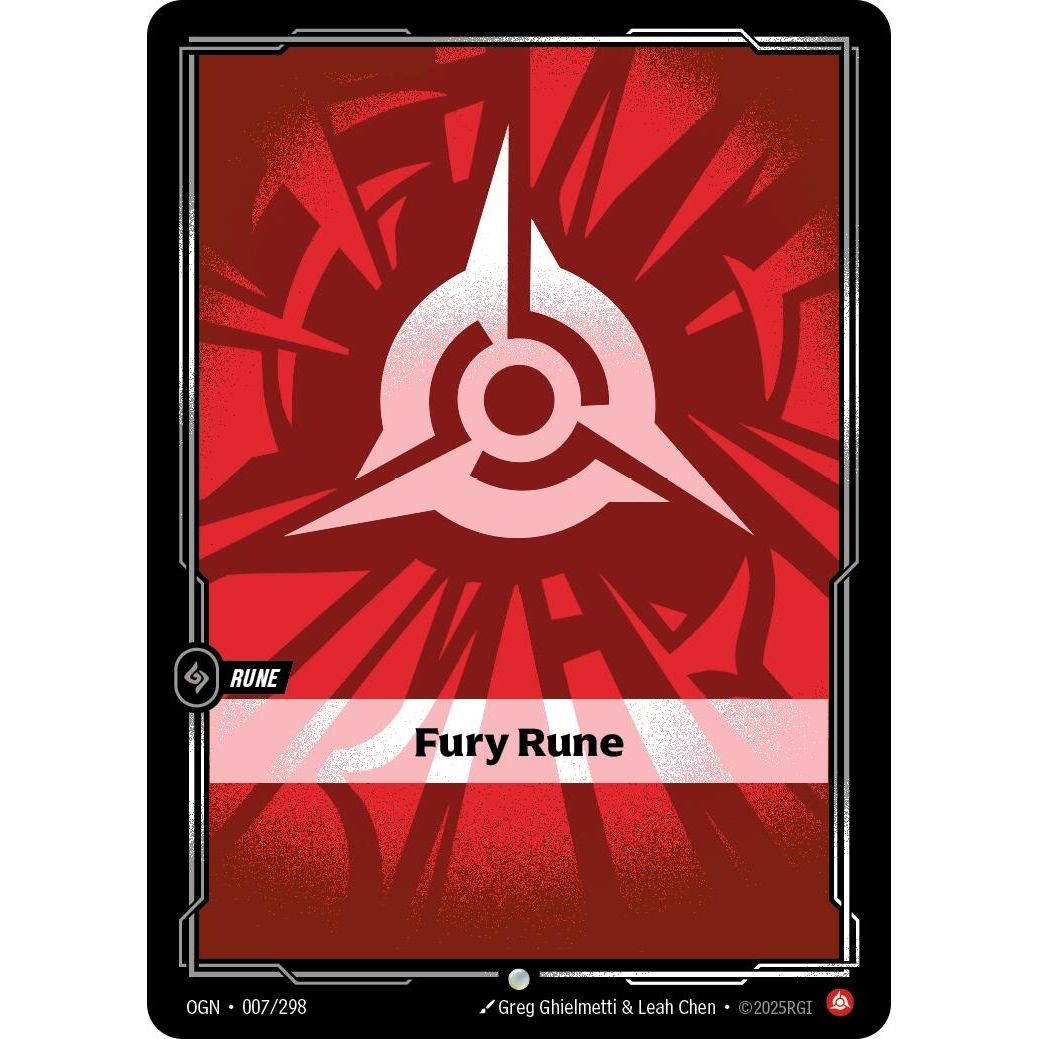 Image for Fury Rune (007/298) (OGN) - Riftbound: League of Legends Trading Card Game