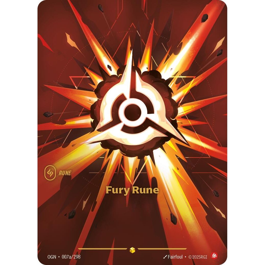 Image for Fury Rune (Alternate Art) (007a/298) (OGN) - Riftbound: League of Legends Trading Card Game