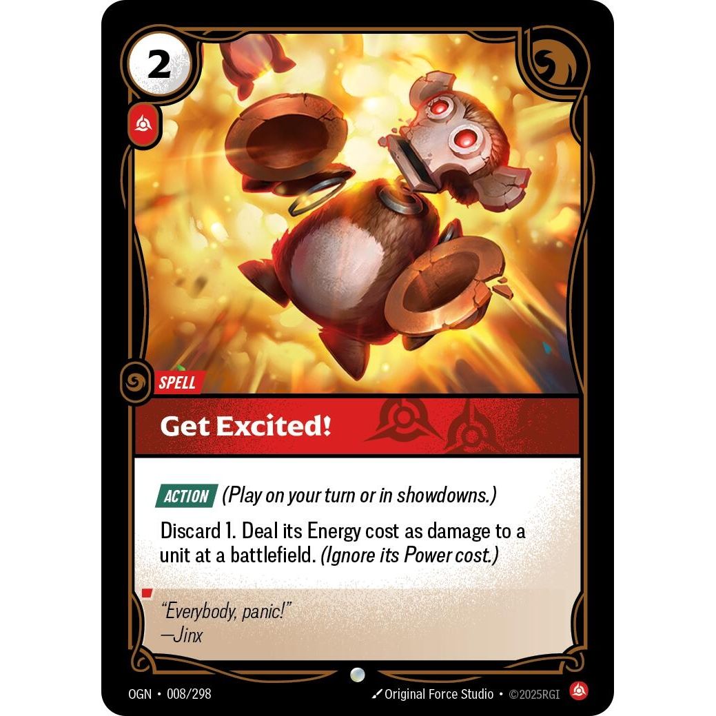 Image for Get Excited! (008/298) (OGN) - Riftbound: League of Legends Trading Card Game