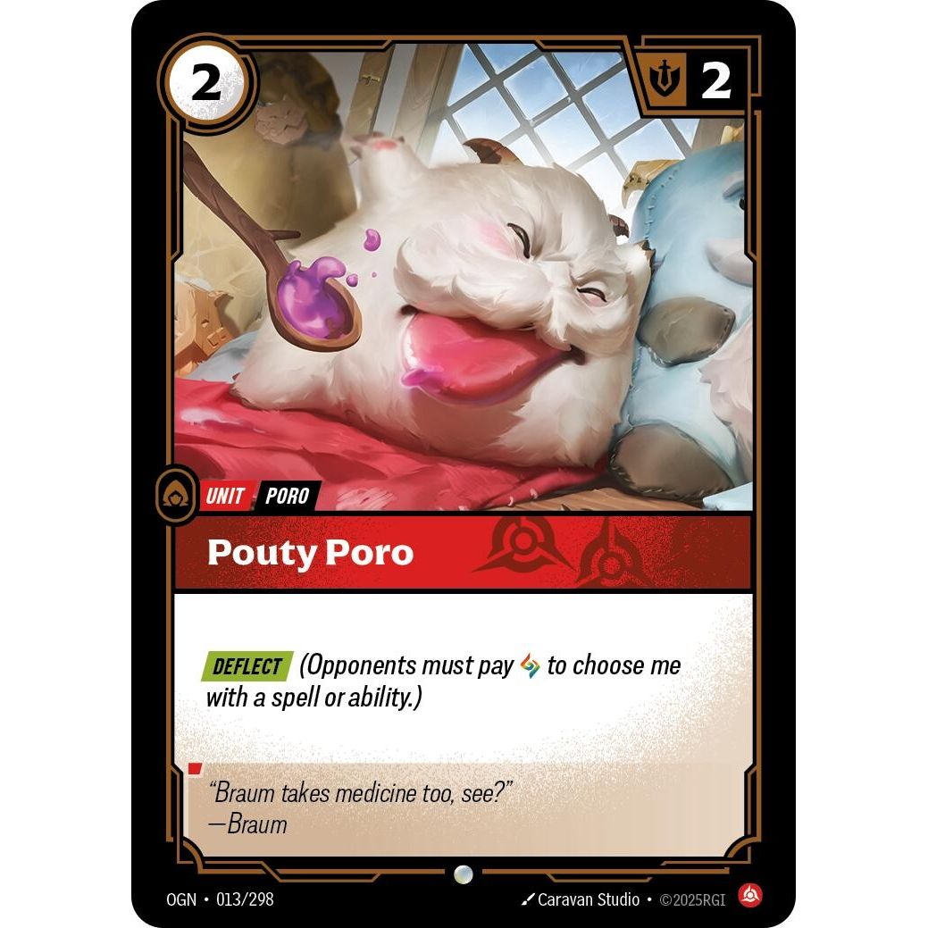 Image for Pouty Poro (013/298) (OGN) - Riftbound: League of Legends Trading Card Game