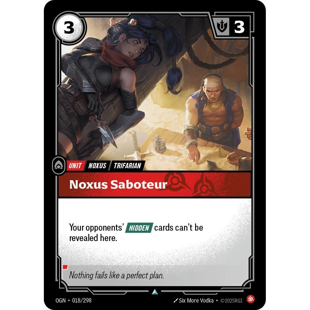 Image for Noxus Saboteur (018/298) (OGN) - Riftbound: League of Legends Trading Card Game