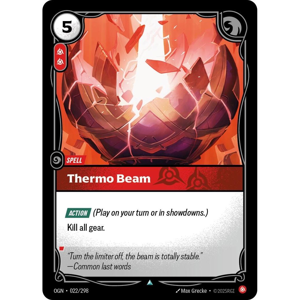 Image for Thermo Beam (022/298) (OGN) - Riftbound: League of Legends Trading Card Game