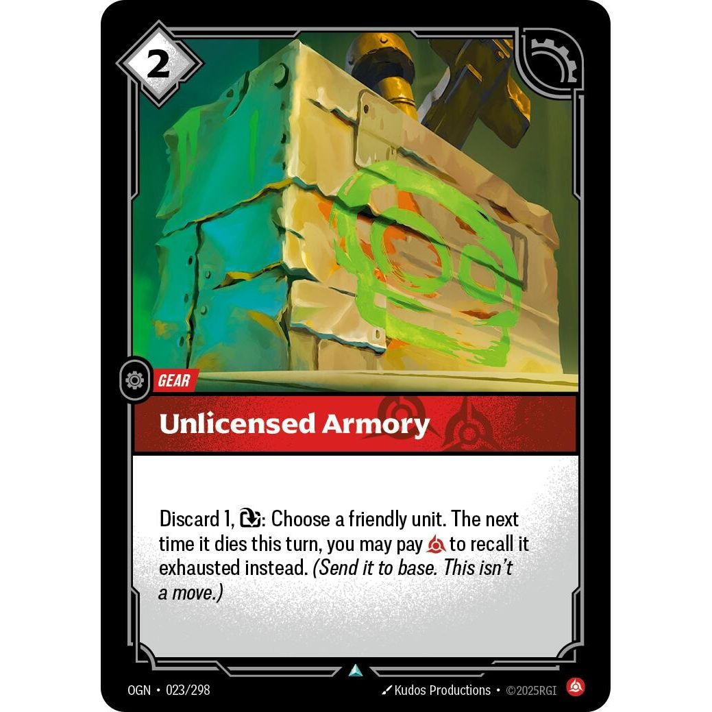 Image for Unlicensed Armory (023/298) (OGN) - Riftbound: League of Legends Trading Card Game
