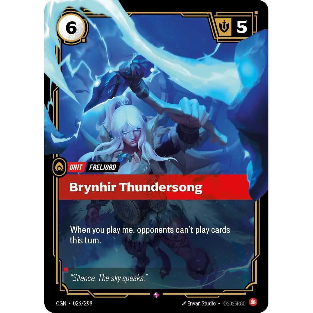 Image for Brynhir Thundersong (026/298) (OGN) - Riftbound: League of Legends Trading Card Game