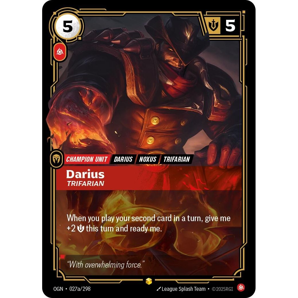 Image for Darius - Trifarian (Alternate Art) (027a/298) (OGN) - Riftbound: League of Legends Trading Card Game