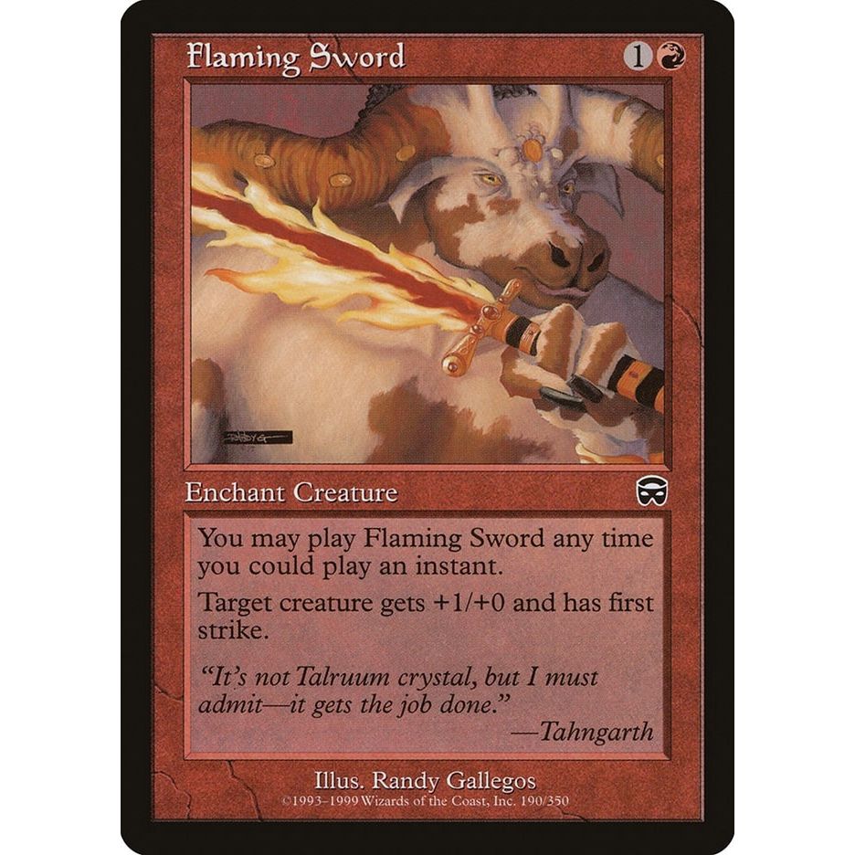 Image for Flaming Sword (190) (MMQ) - Magic: The Gathering