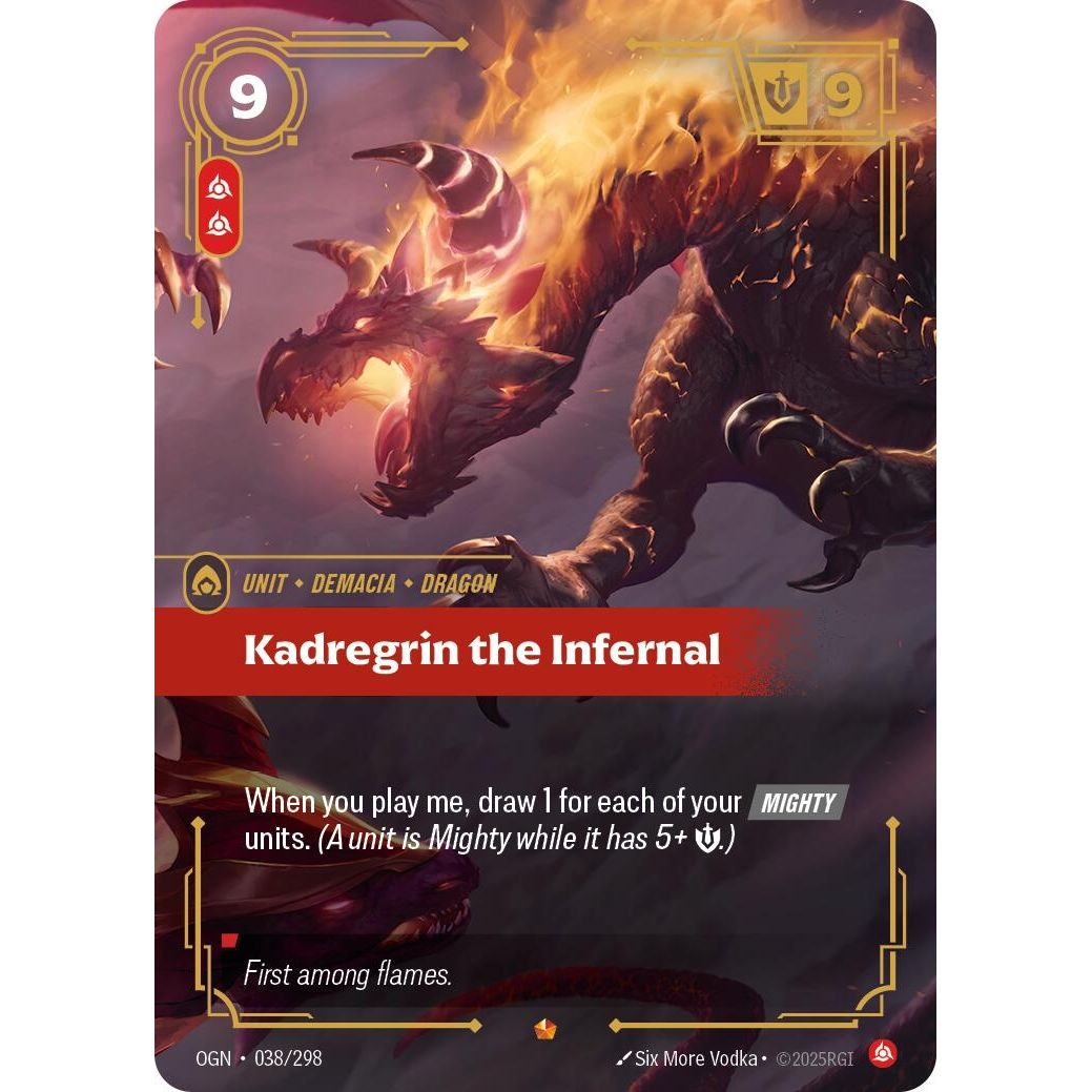 Image for Kadregrin the Infernal (038/298) (OGN) - Riftbound: League of Legends Trading Card Game