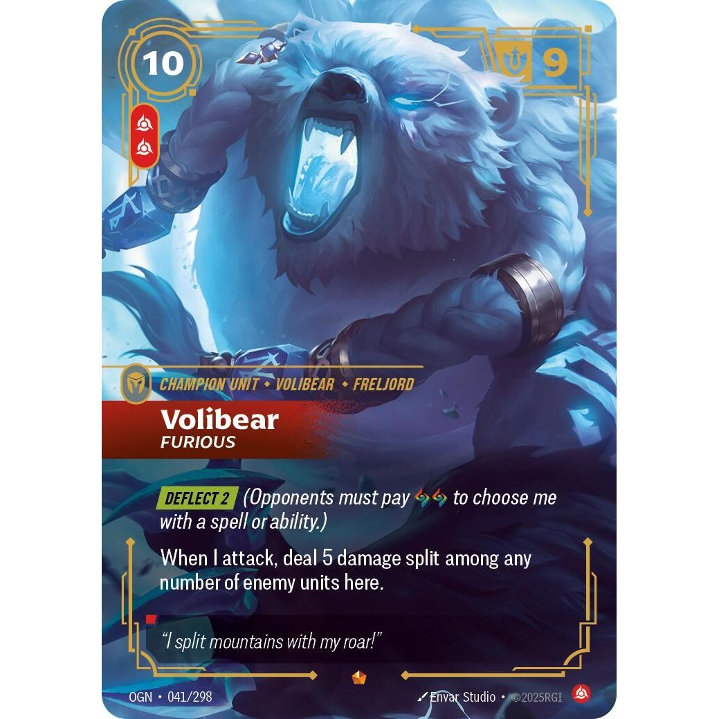 Image for Volibear - Furious (041/298) (OGN) - Riftbound: League of Legends Trading Card Game