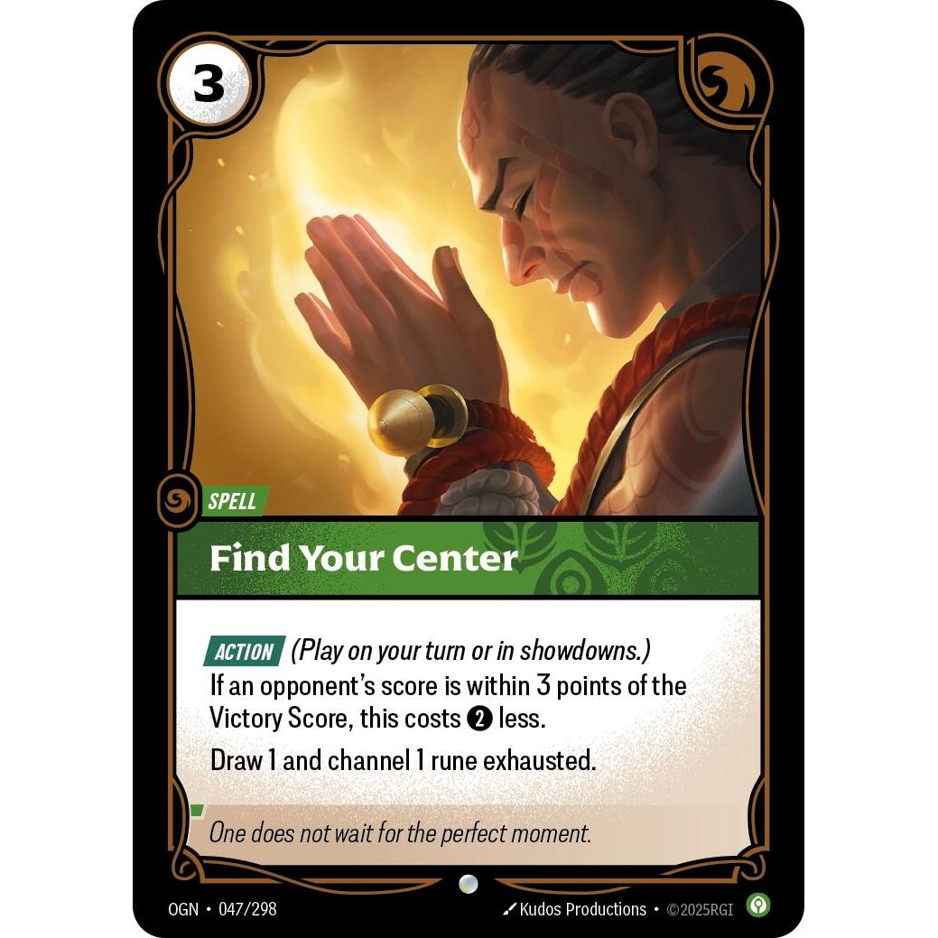 Image for Find Your Center (047/298) (OGN) - Riftbound: League of Legends Trading Card Game