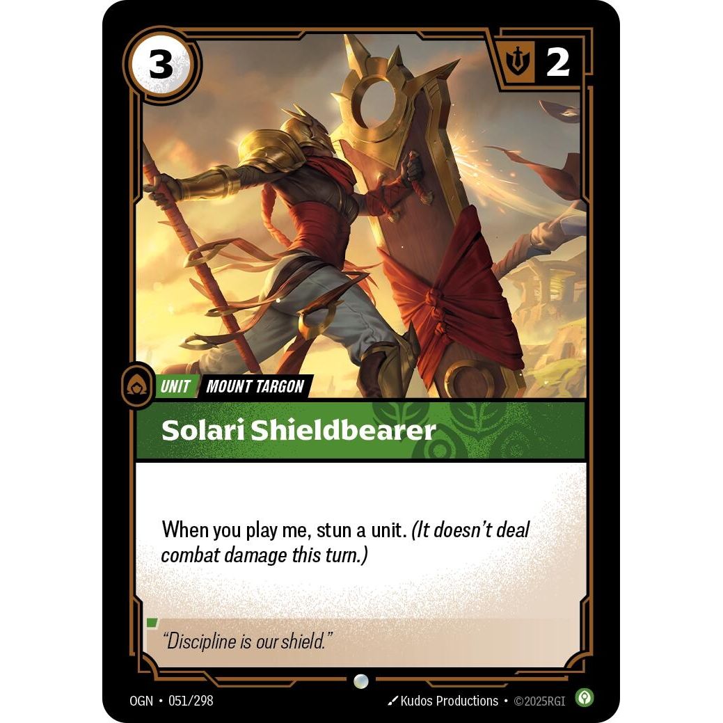 Image for Solari Shieldbearer (051/298) (OGN) - Riftbound: League of Legends Trading Card Game