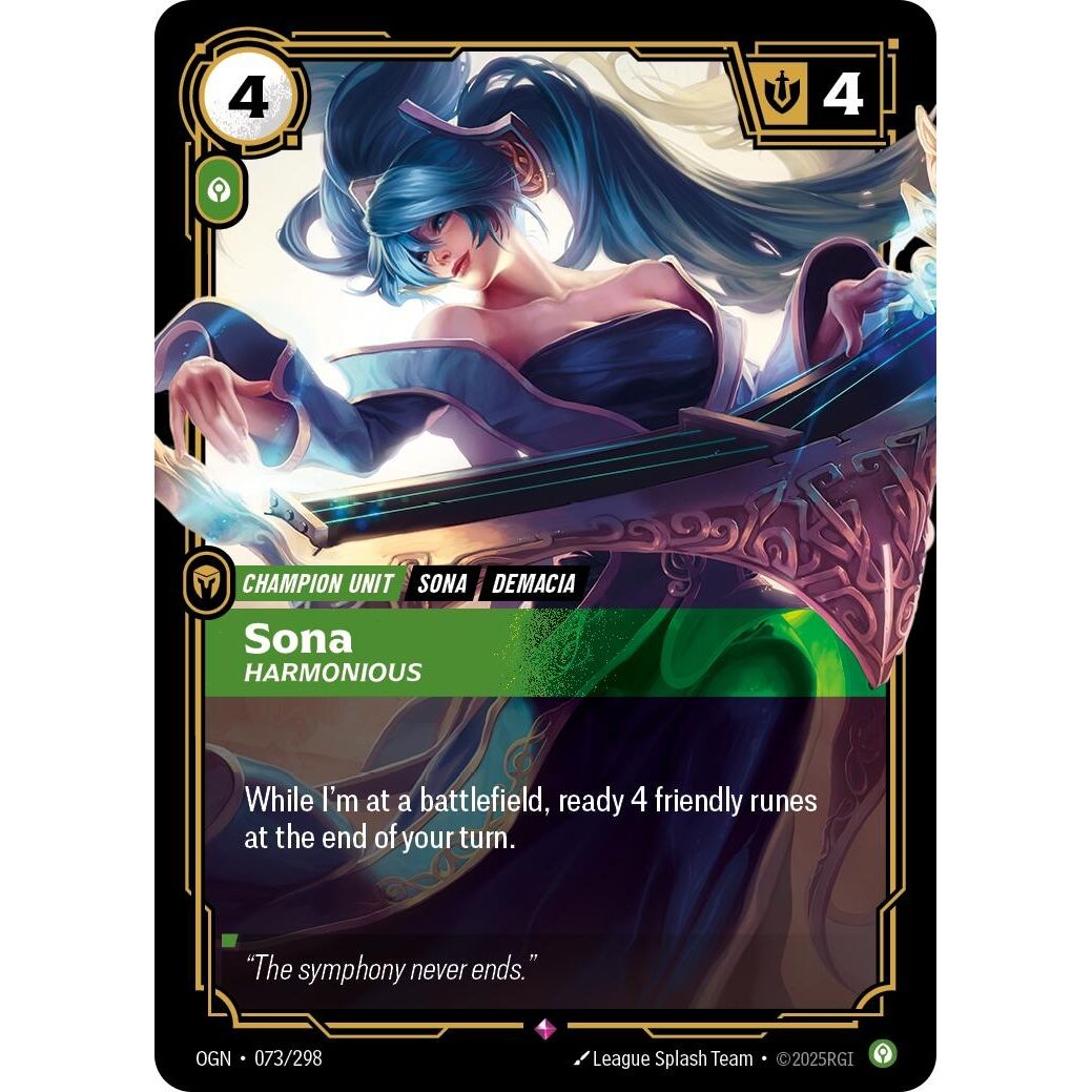 Image for Sona - Harmonious (073/298) (OGN) - Riftbound: League of Legends Trading Card Game