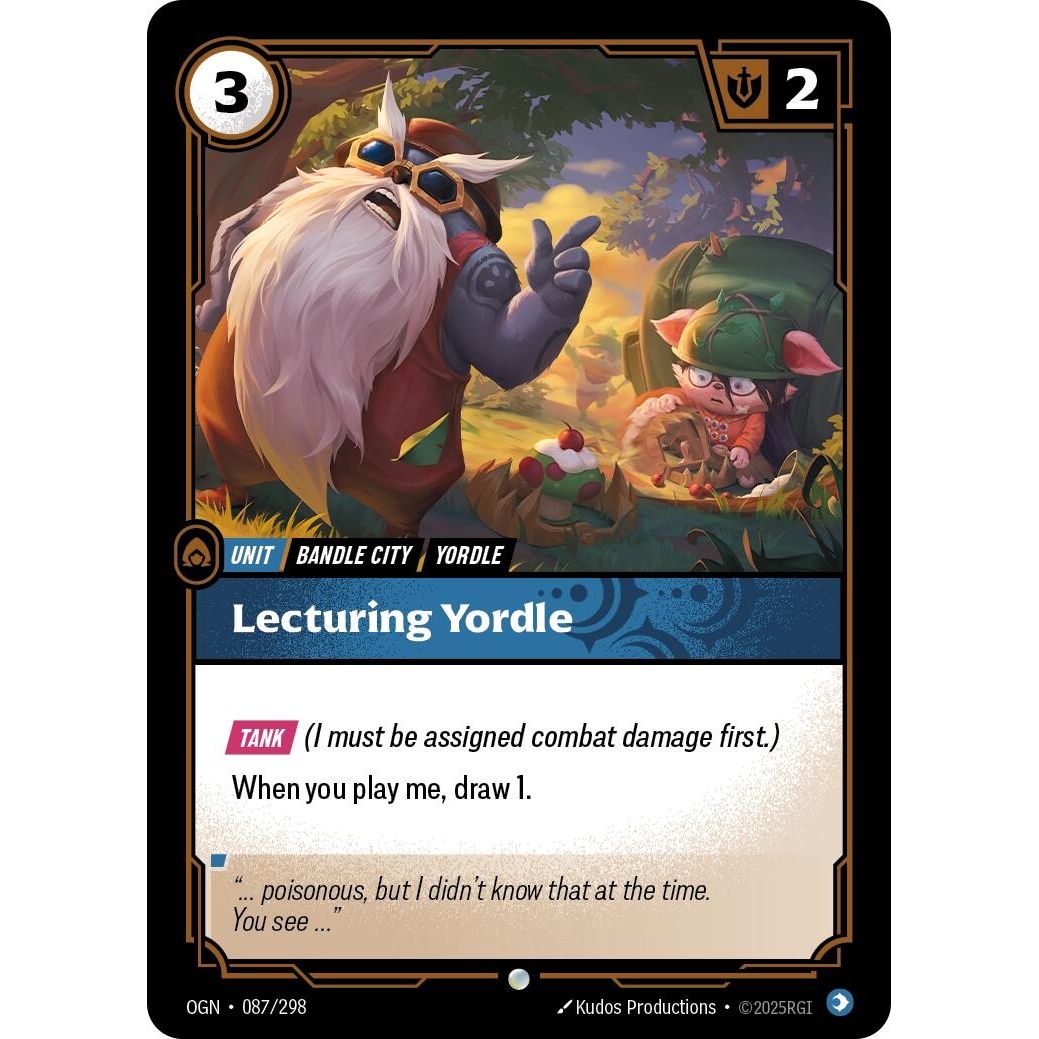 Image for Lecturing Yordle (087/298) (OGN) - Riftbound: League of Legends Trading Card Game