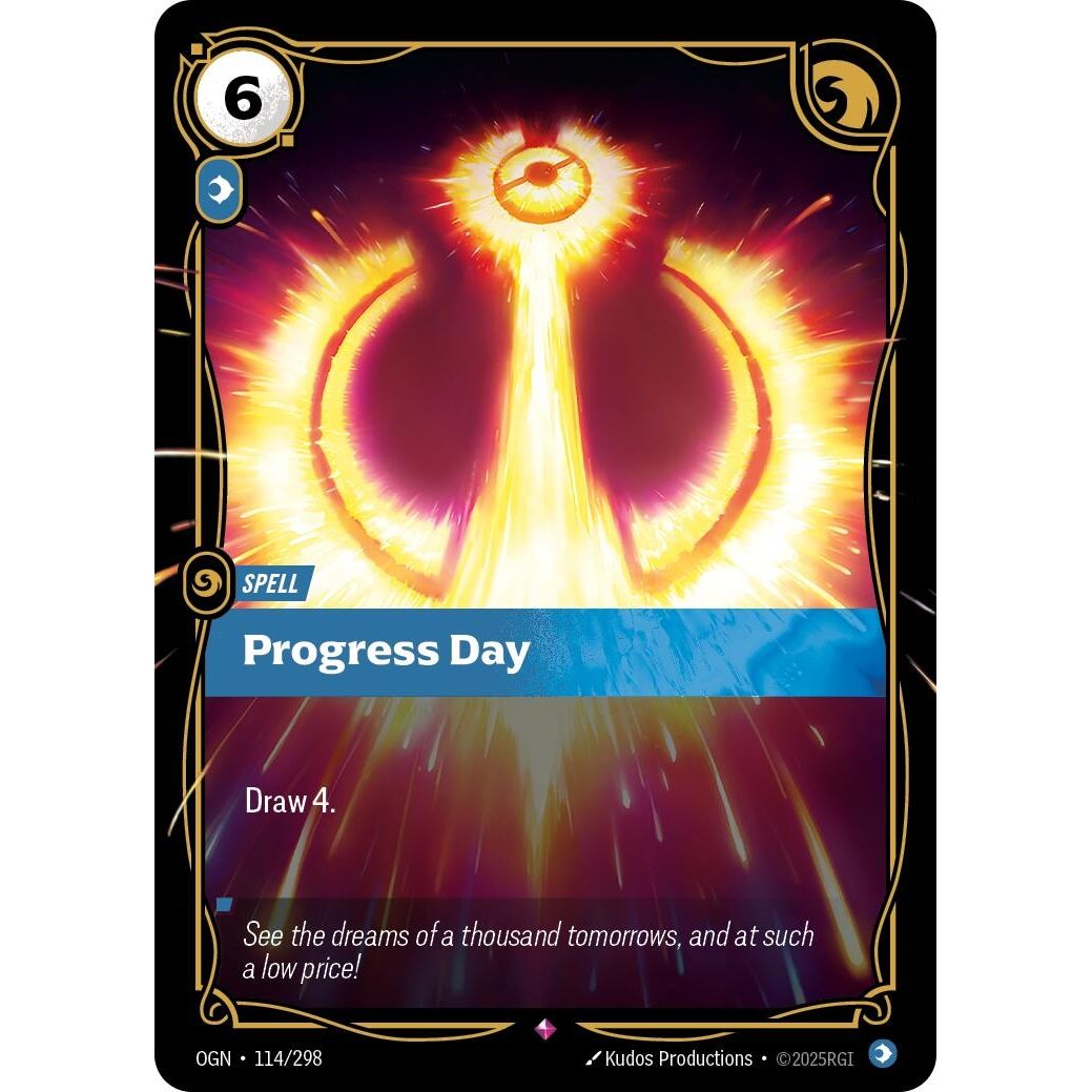Image for Progress Day (114/298) (OGN) - Riftbound: League of Legends Trading Card Game