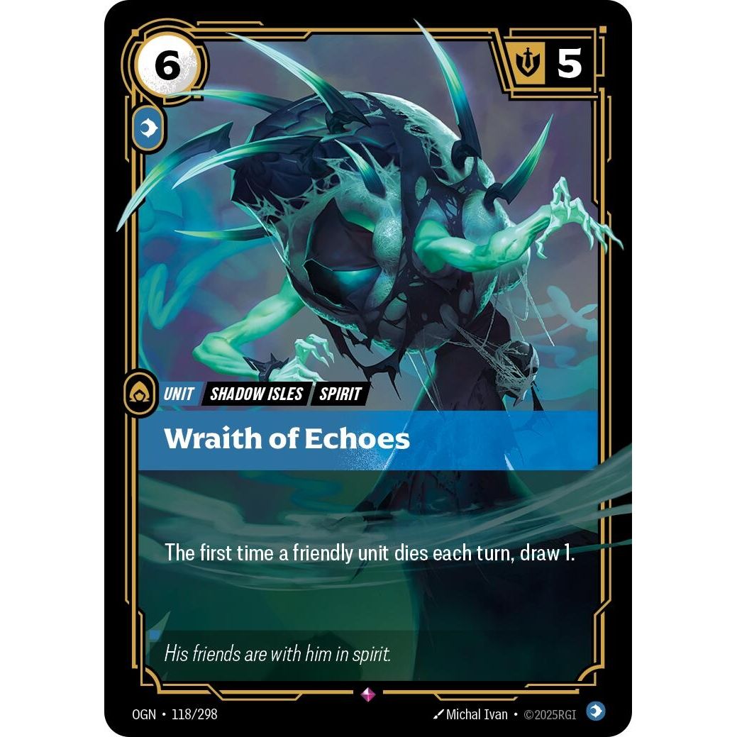 Image for Wraith of Echoes (118/298) (OGN) - Riftbound: League of Legends Trading Card Game