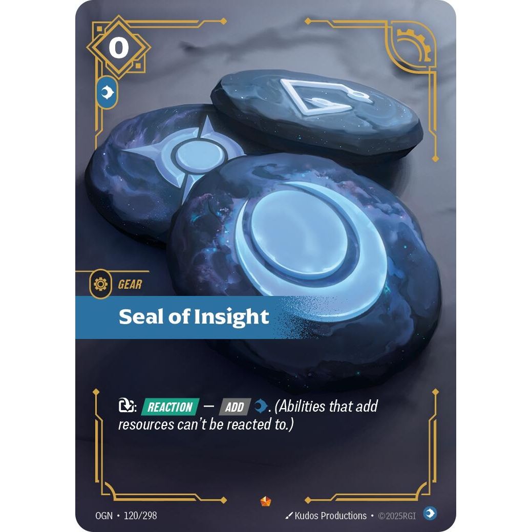 Image for Seal of Insight (120/298) (OGN) - Riftbound: League of Legends Trading Card Game