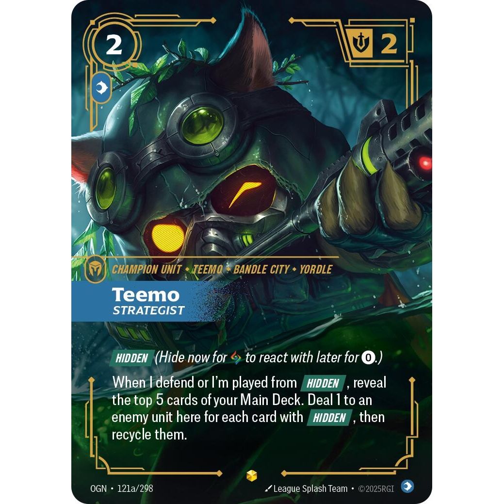 Image for Teemo - Strategist (Alternate Art) (121a/298) (OGN) - Riftbound: League of Legends Trading Card Game