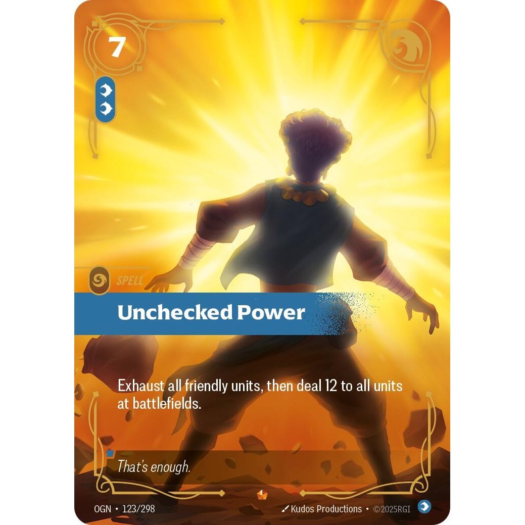 Image for Unchecked Power (123/298) (OGN) - Riftbound: League of Legends Trading Card Game