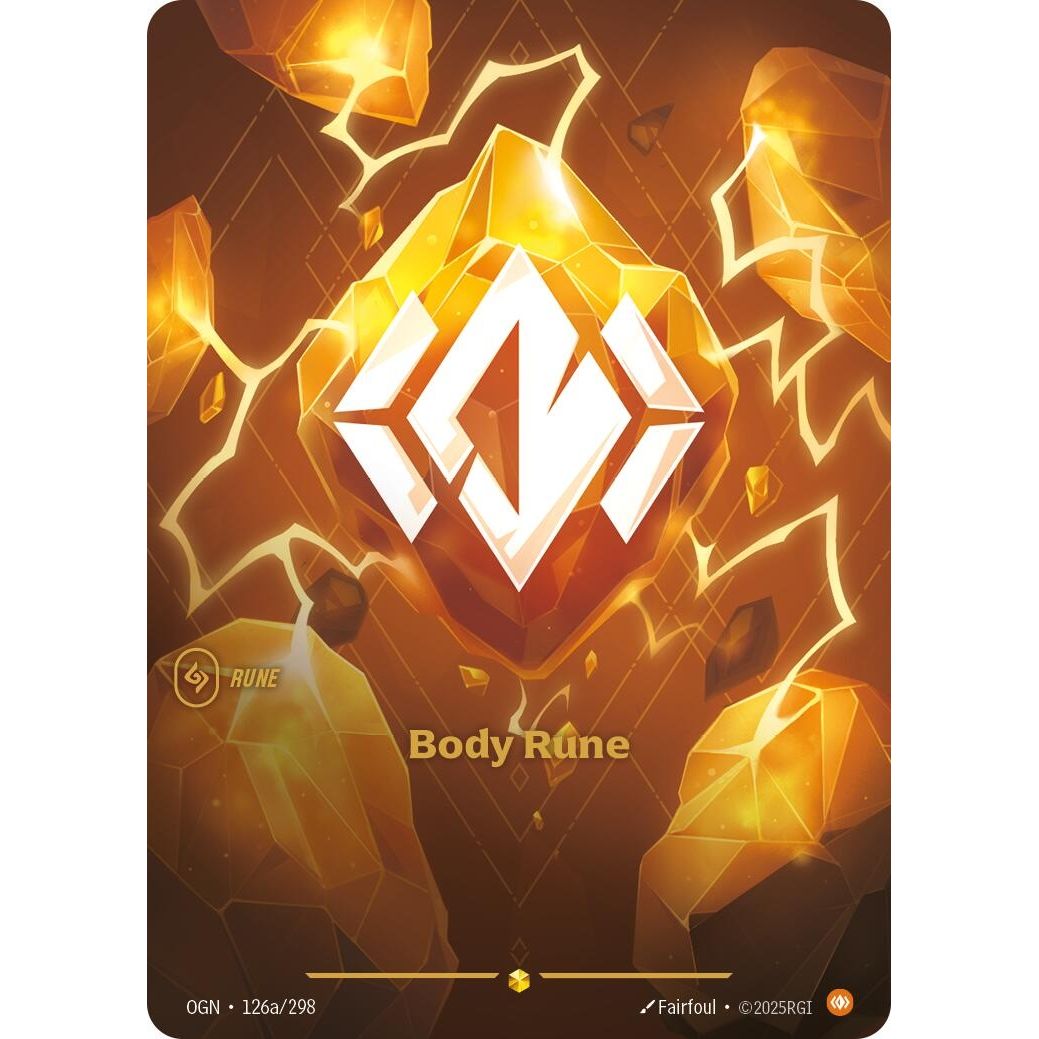 Image for Body Rune (Alternate Art) (126a/298) (OGN) - Riftbound: League of Legends Trading Card Game