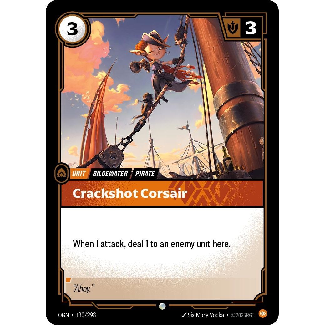 Image for Crackshot Corsair (130/298) (OGN) - Riftbound: League of Legends Trading Card Game