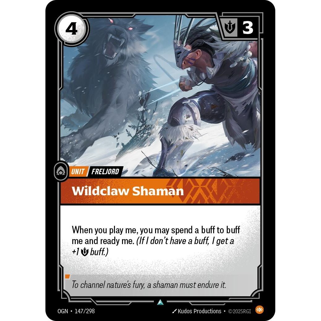 Image for Wildclaw Shaman (147/298) (OGN) - Riftbound: League of Legends Trading Card Game