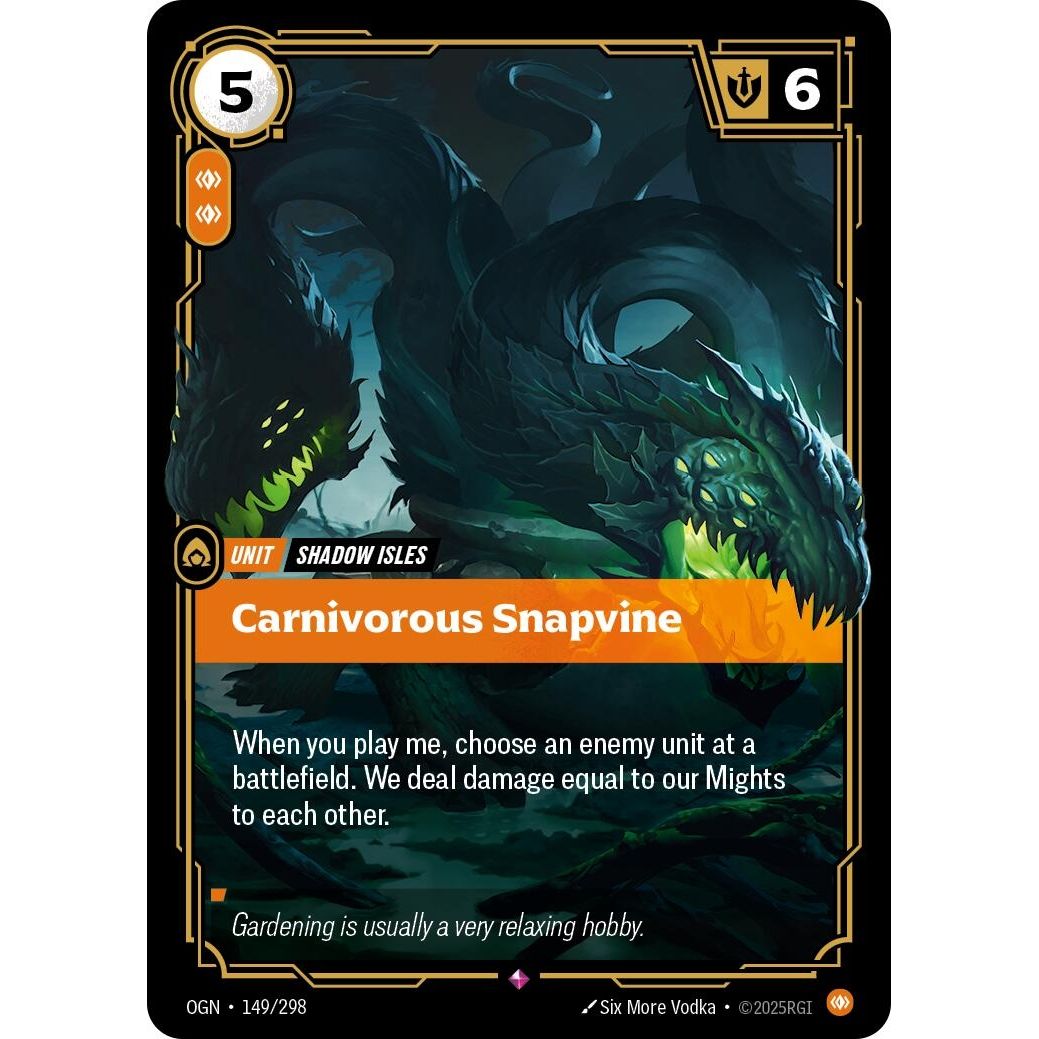 Image for Carnivorous Snapvine (149/298) (OGN) - Riftbound: League of Legends Trading Card Game