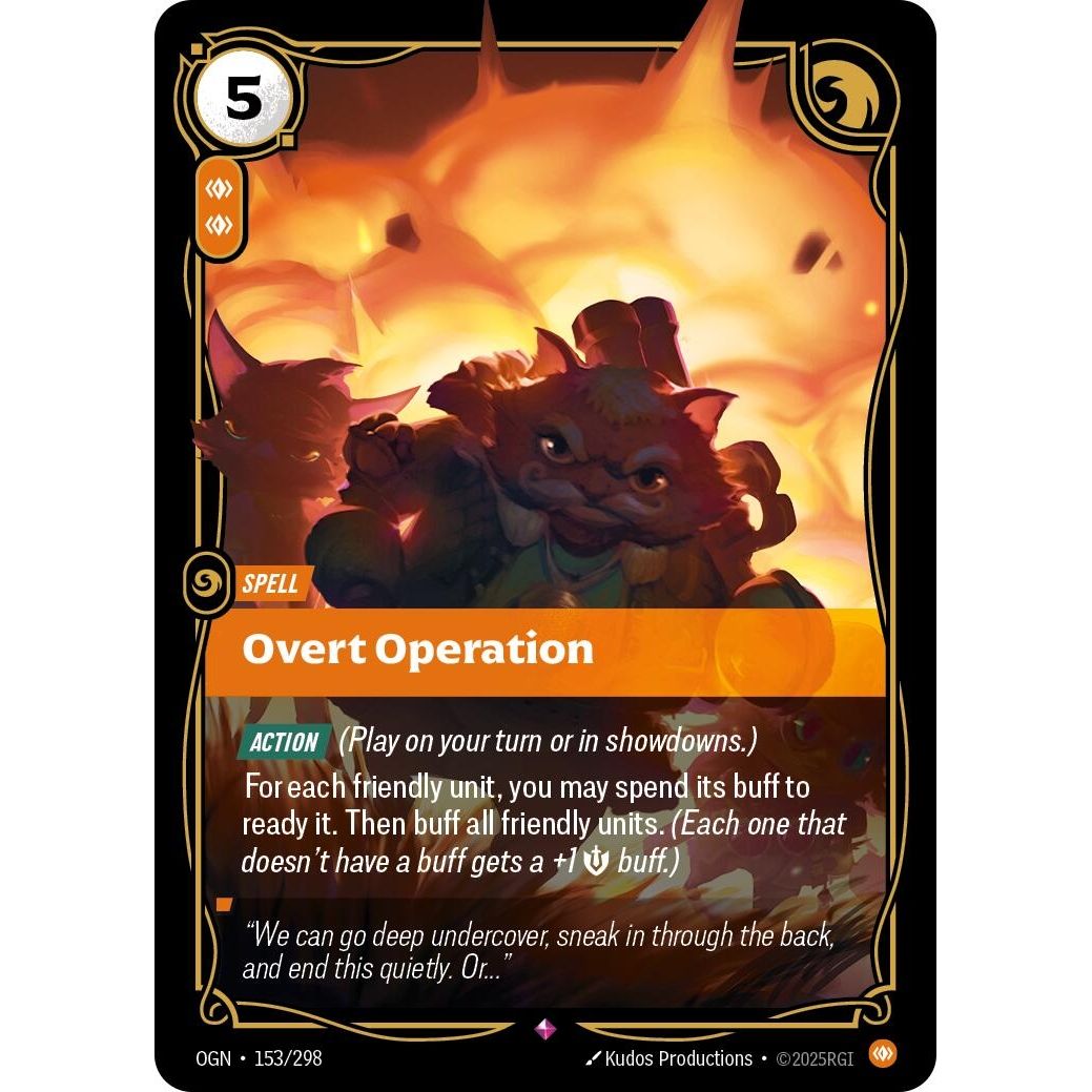 Image for Overt Operation (153/298) (OGN) - Riftbound: League of Legends Trading Card Game