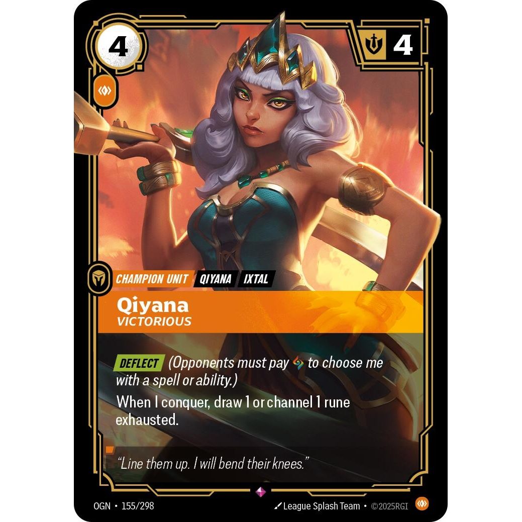 Image for Qiyana - Victorious (155/298) (OGN) - Riftbound: League of Legends Trading Card Game