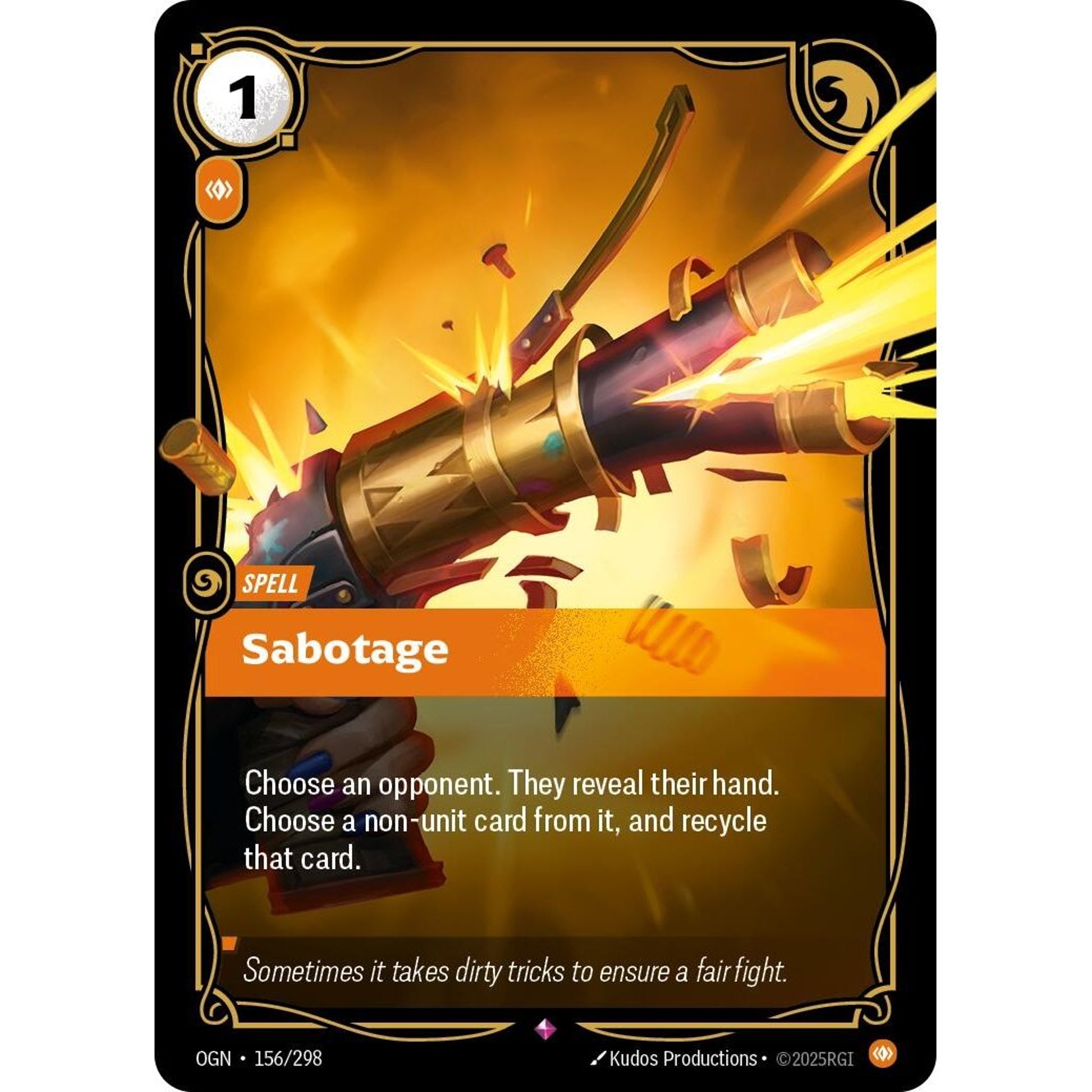 Image for Sabotage (156/298) (OGN) - Riftbound: League of Legends Trading Card Game