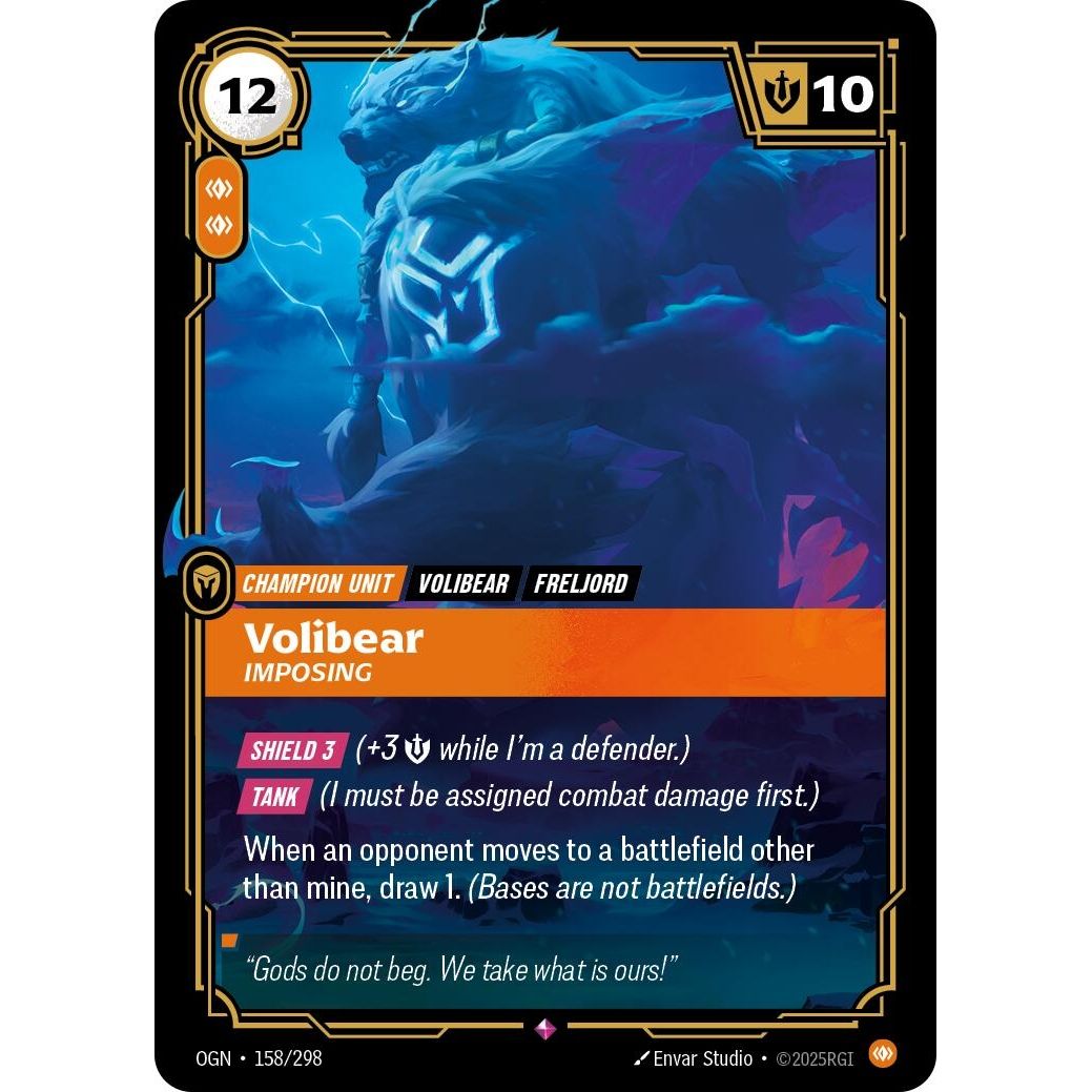 Image for Volibear - Imposing (158/298) (OGN) - Riftbound: League of Legends Trading Card Game