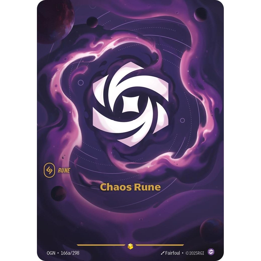 Image for Chaos Rune (Alternate Art) (166a/298) (OGN) - Riftbound: League of Legends Trading Card Game