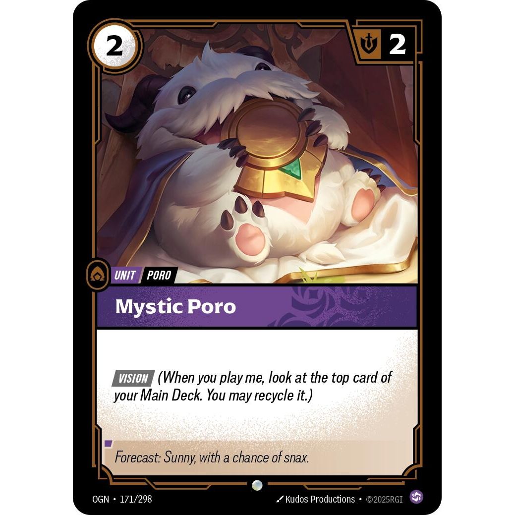 Image for Mystic Poro (171/298) (OGN) - Riftbound: League of Legends Trading Card Game