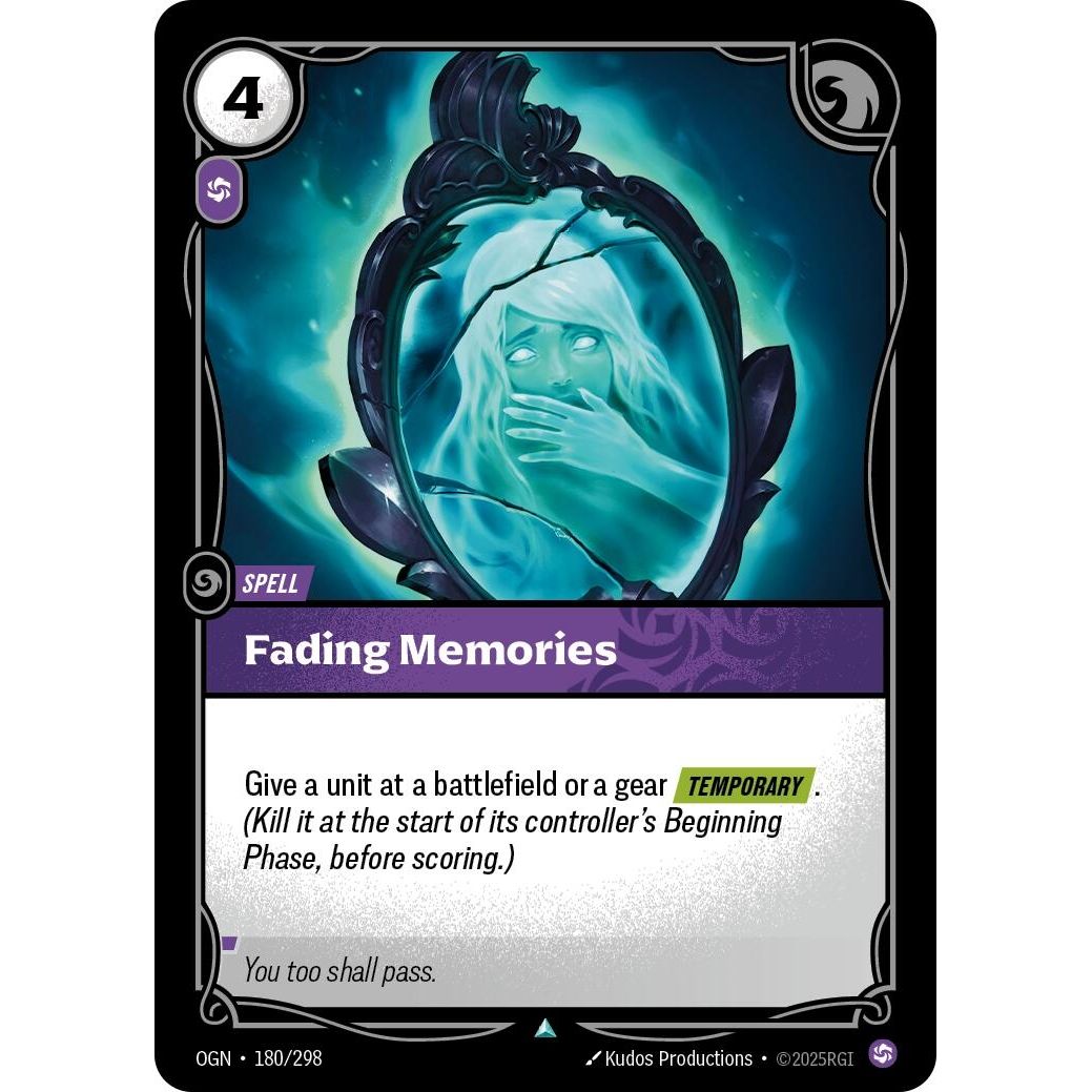 Image for Fading Memories (180/298) (OGN) - Riftbound: League of Legends Trading Card Game