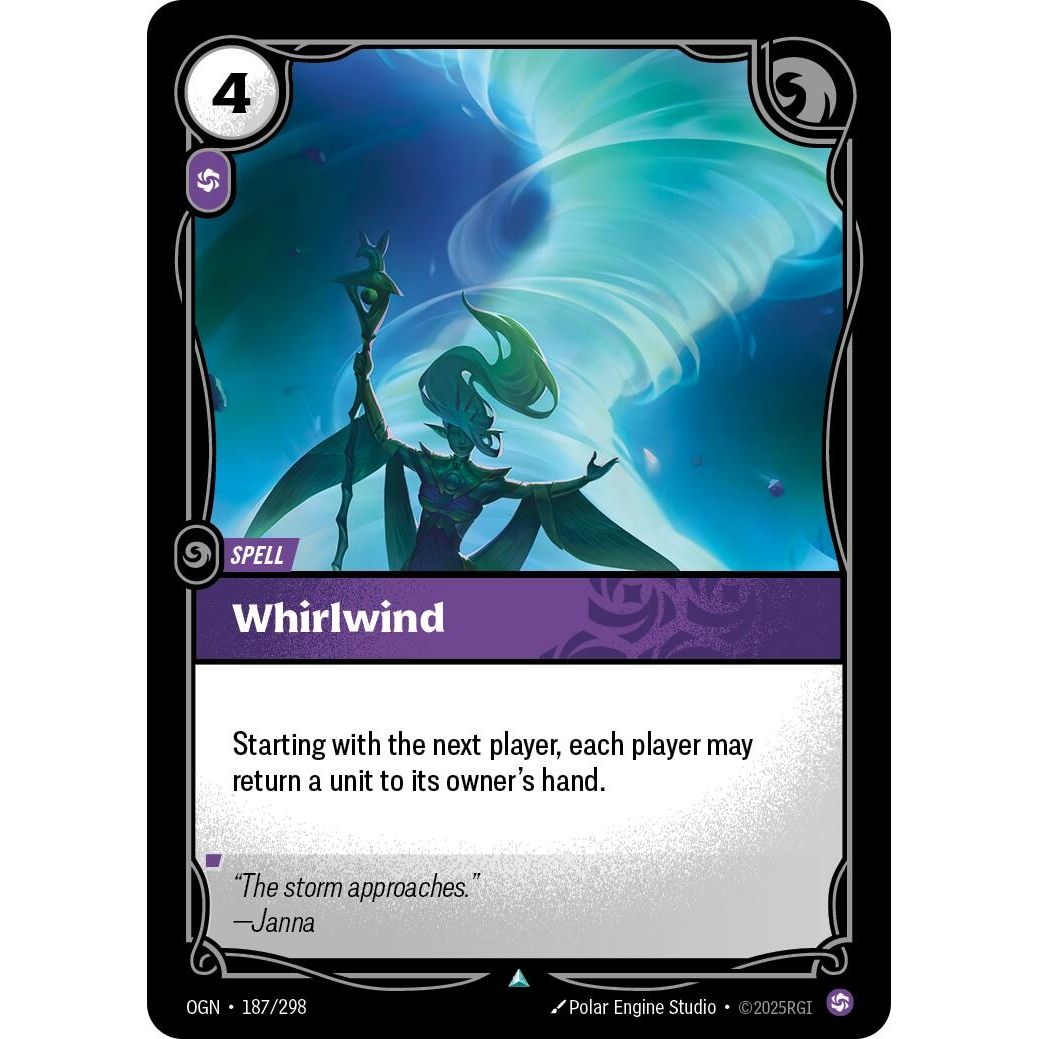 Image for Whirlwind (187/298) (OGN) - Riftbound: League of Legends Trading Card Game