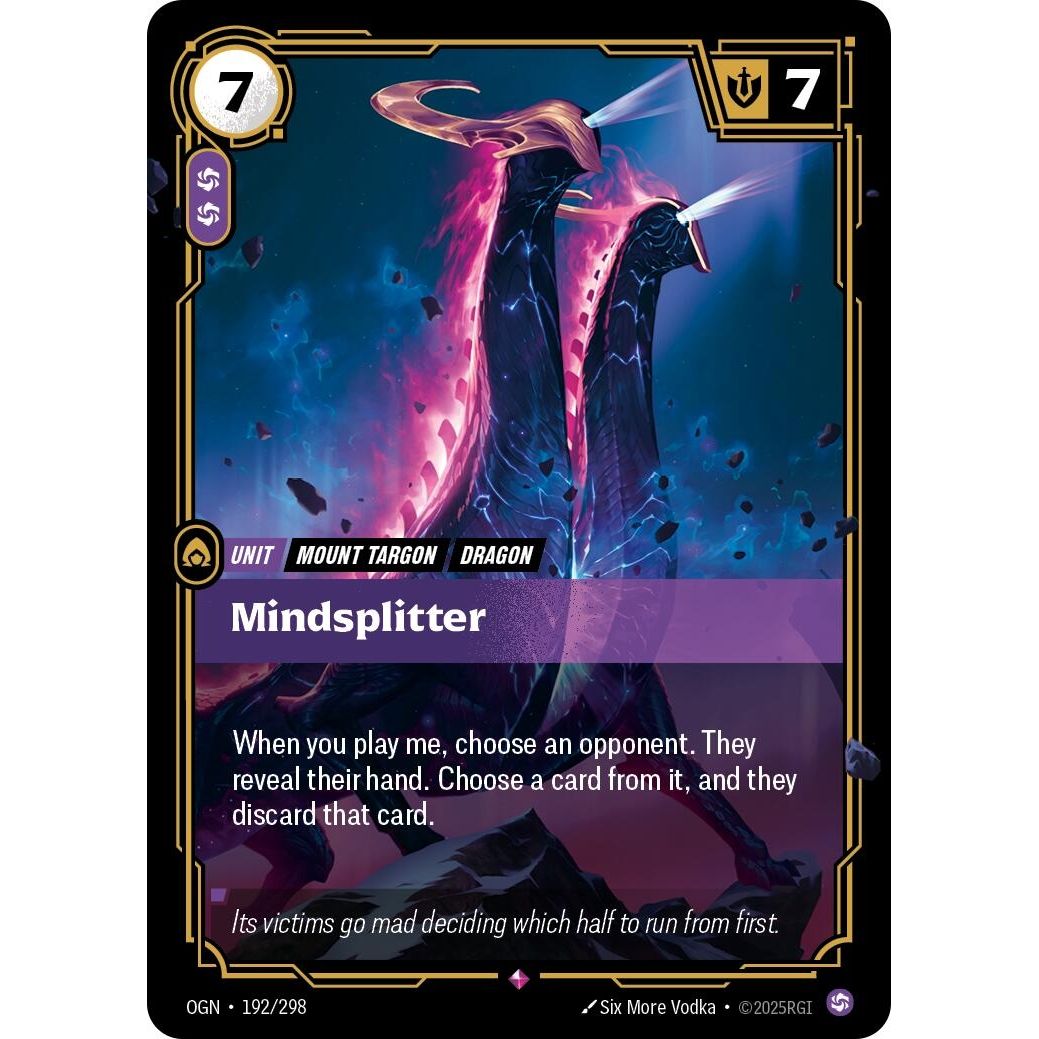 Image for Mindsplitter (192/298) (OGN) - Riftbound: League of Legends Trading Card Game