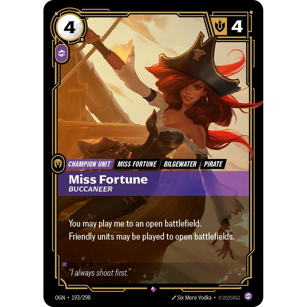 Image for Miss Fortune - Buccaneer (193/298) (OGN) - Riftbound: League of Legends Trading Card Game