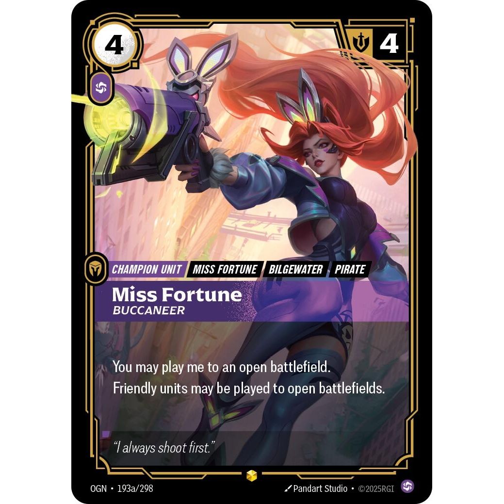 Image for Miss Fortune - Buccaneer (Alternate Art) (193a/298) (OGN) - Riftbound: League of Legends Trading Card Game