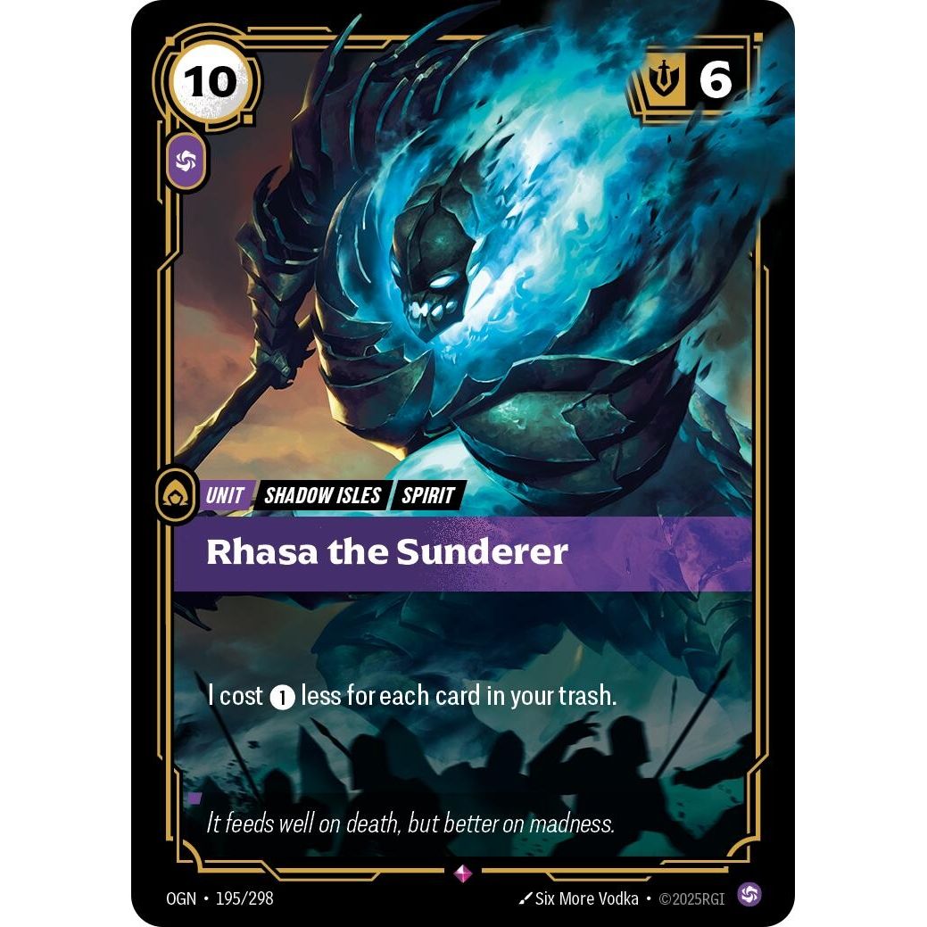 Image for Rhasa the Sunderer (195/298) (OGN) - Riftbound: League of Legends Trading Card Game