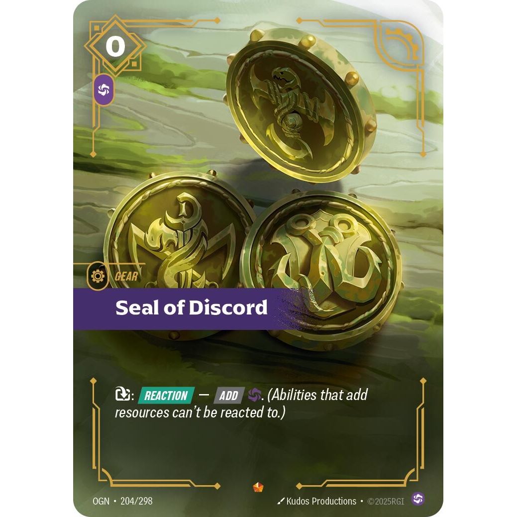 Image for Seal of Discord (204/298) (OGN) - Riftbound: League of Legends Trading Card Game
