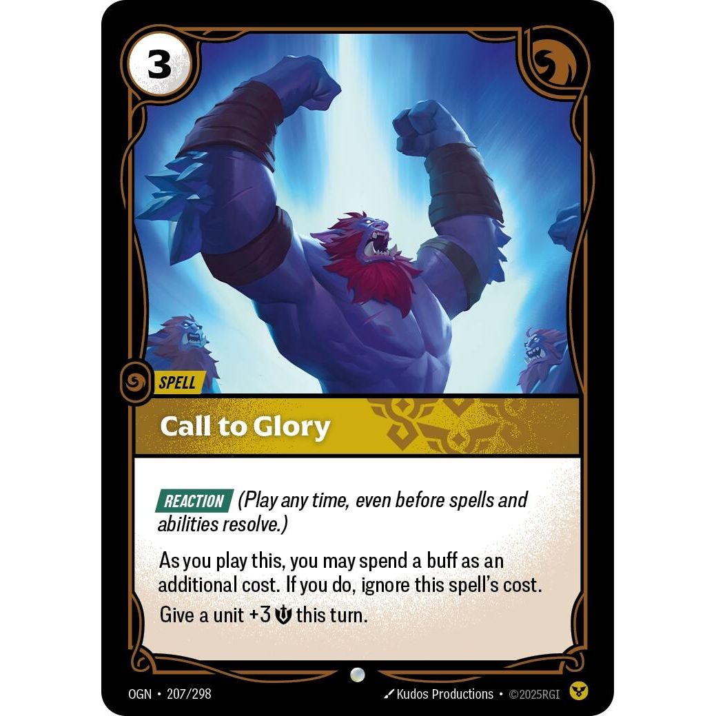 Image for Call to Glory (207/298) (OGN) - Riftbound: League of Legends Trading Card Game