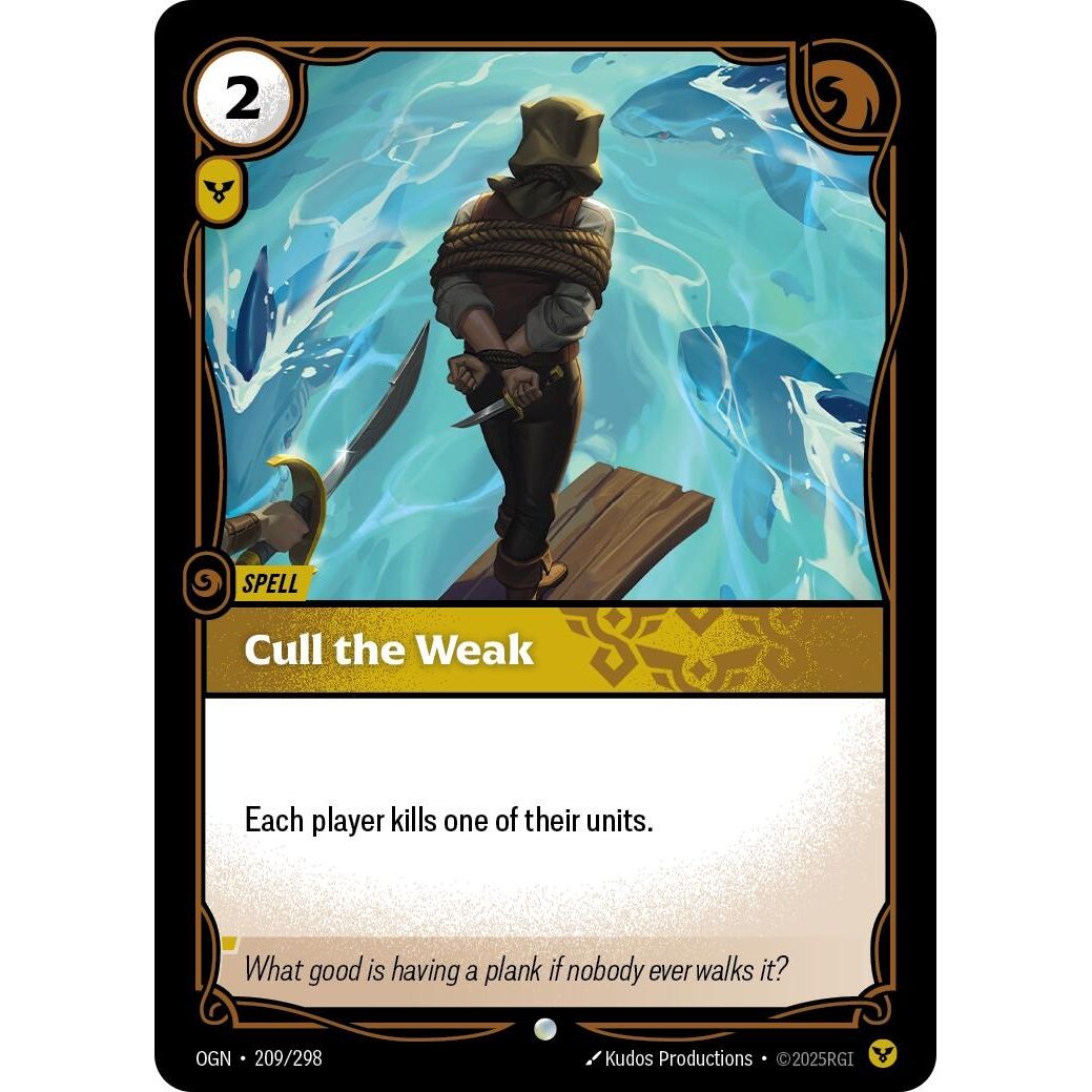 Image for Cull the Weak (209/298) (OGN) - Riftbound: League of Legends Trading Card Game