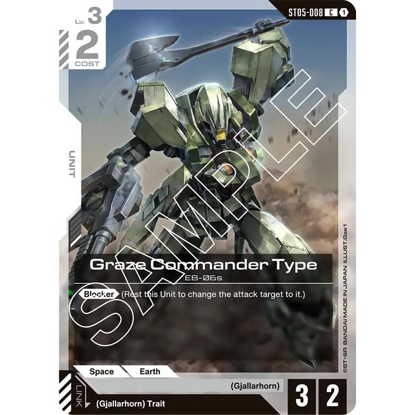 Image for Graze Commander Type (ST05-008) (ST05) - Gundam Card Game