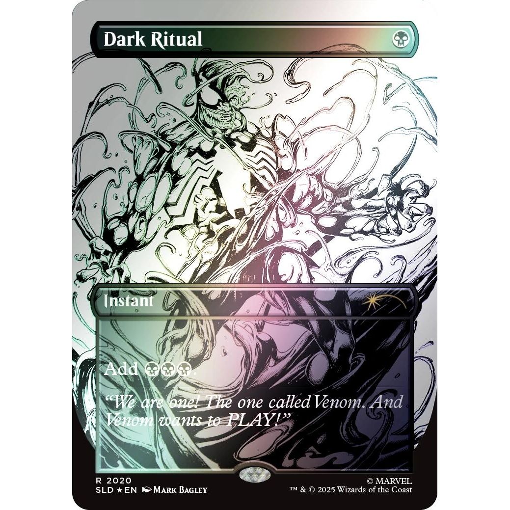 Image for Dark Ritual (2020) (Rainbow Foil) (2020) (SLD) - Magic: The Gathering