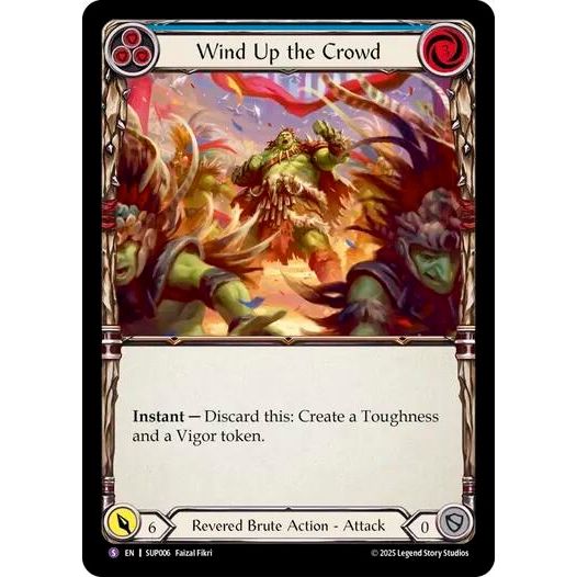 Image for Wind Up the Crowd (SUP006) (SUP) - Flesh and Blood TCG