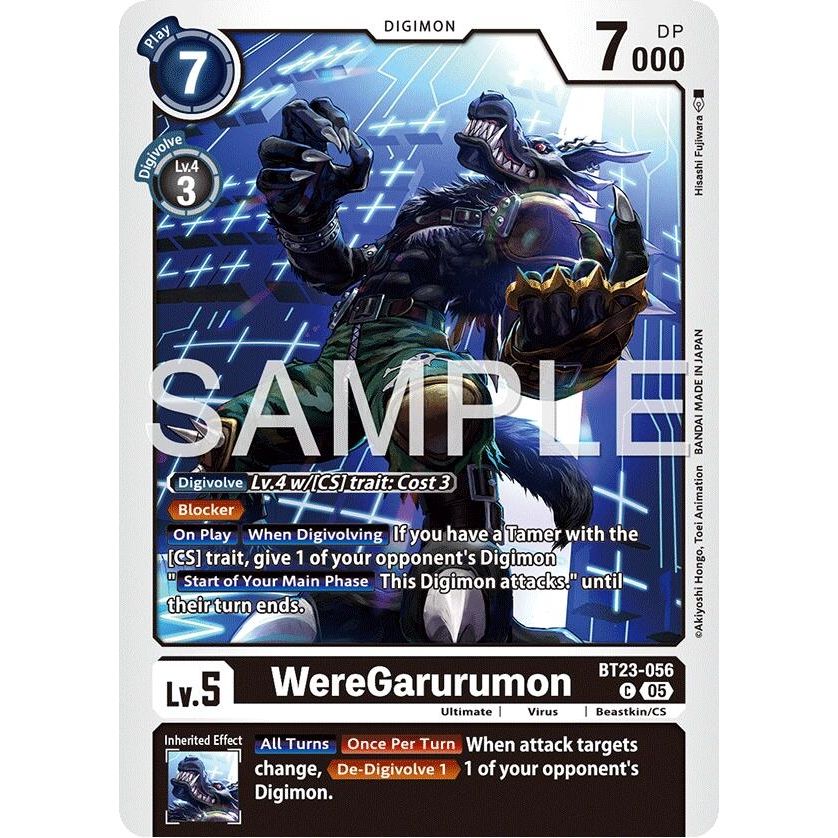 Image for WereGarurumon (BT23-056 C) (BT-23) - Digimon Card Game