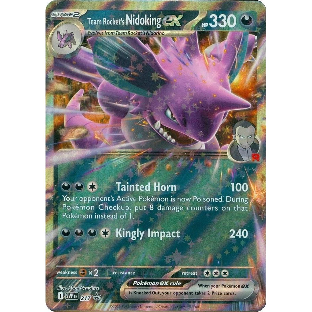 Image for Team Rocket's Nidoking ex - 217 (217) (SVP) - Pokemon