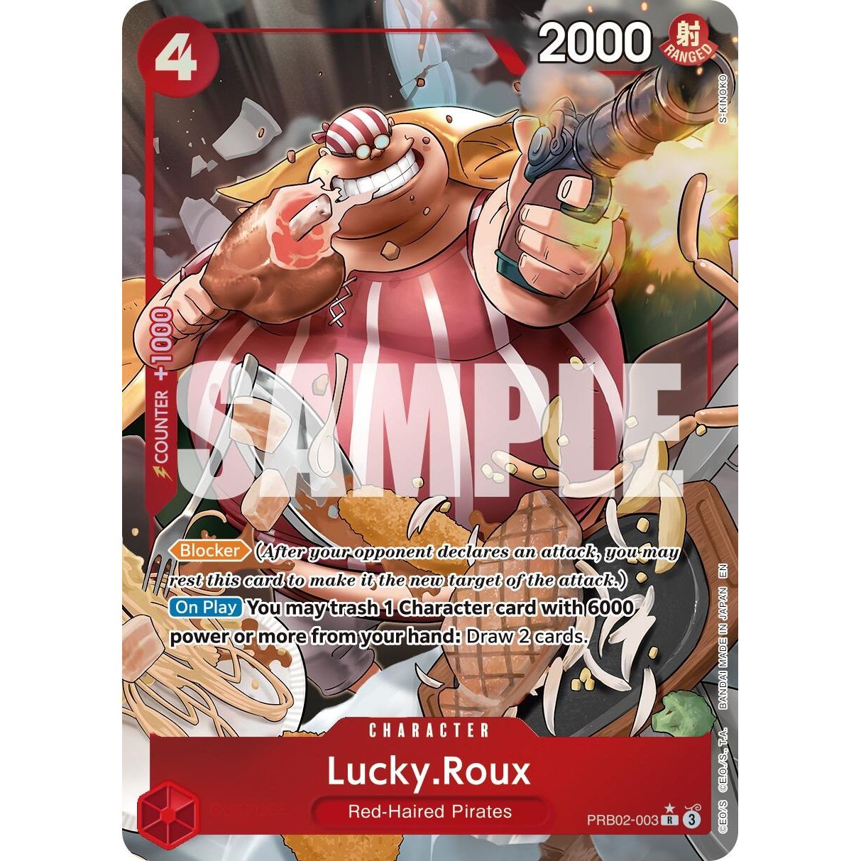 Image for Lucky.Roux (Alternate Art) (PRB02-003) (PRB-02) - One Piece Card Game