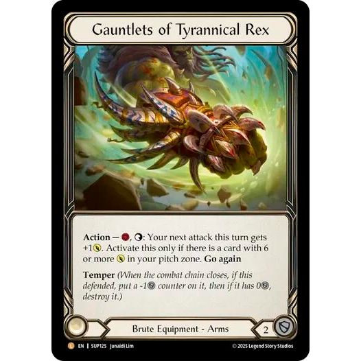 Image for Gauntlets of Tyrannical Rex (SUP125) (SUP) - Flesh and Blood TCG