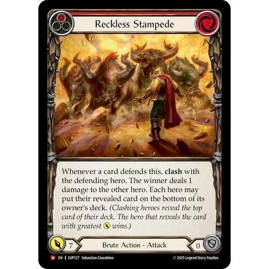 Image for Reckless Stampede (SUP127) (SUP) - Flesh and Blood TCG